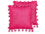 Dekokissen 2er Set JASMINE 45 x 45 cm Fuchsia Ohne Muster