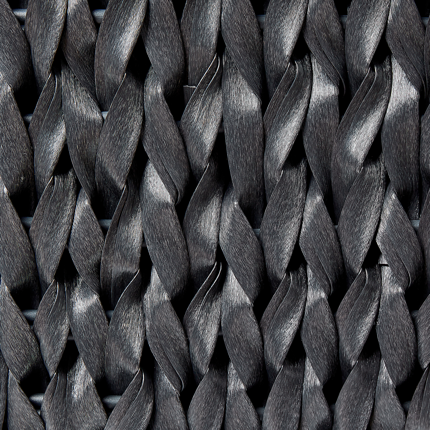 Set mit 2 Blumentöpfen BERBERIS PE Rattan 34/45 cm Schwarz