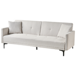 3-Sitzer Schlafsofa hellbeige / schwarz LUCAN