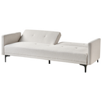 3-Sitzer Schlafsofa hellbeige / schwarz LUCAN