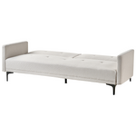 3-Sitzer Schlafsofa hellbeige / schwarz LUCAN