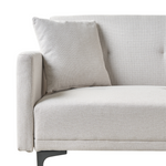 3-Sitzer Schlafsofa hellbeige / schwarz LUCAN