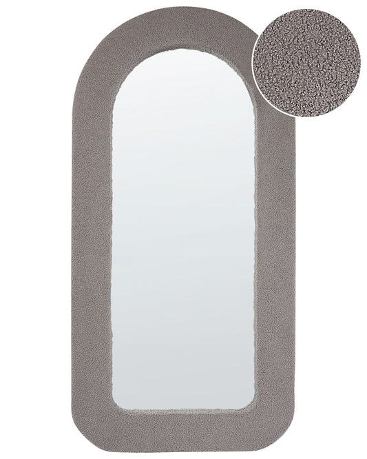 Wandspiegel CERVON 60 cm 120 cm Bouclé Taupe