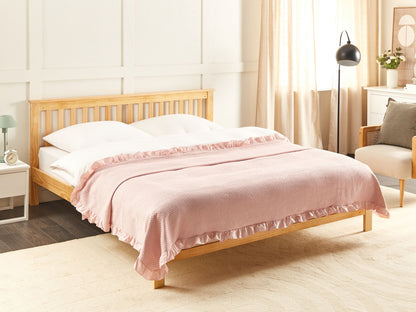 Tagesdecke HATTON Baumwolle 200 x 220 cm Pastellrosa