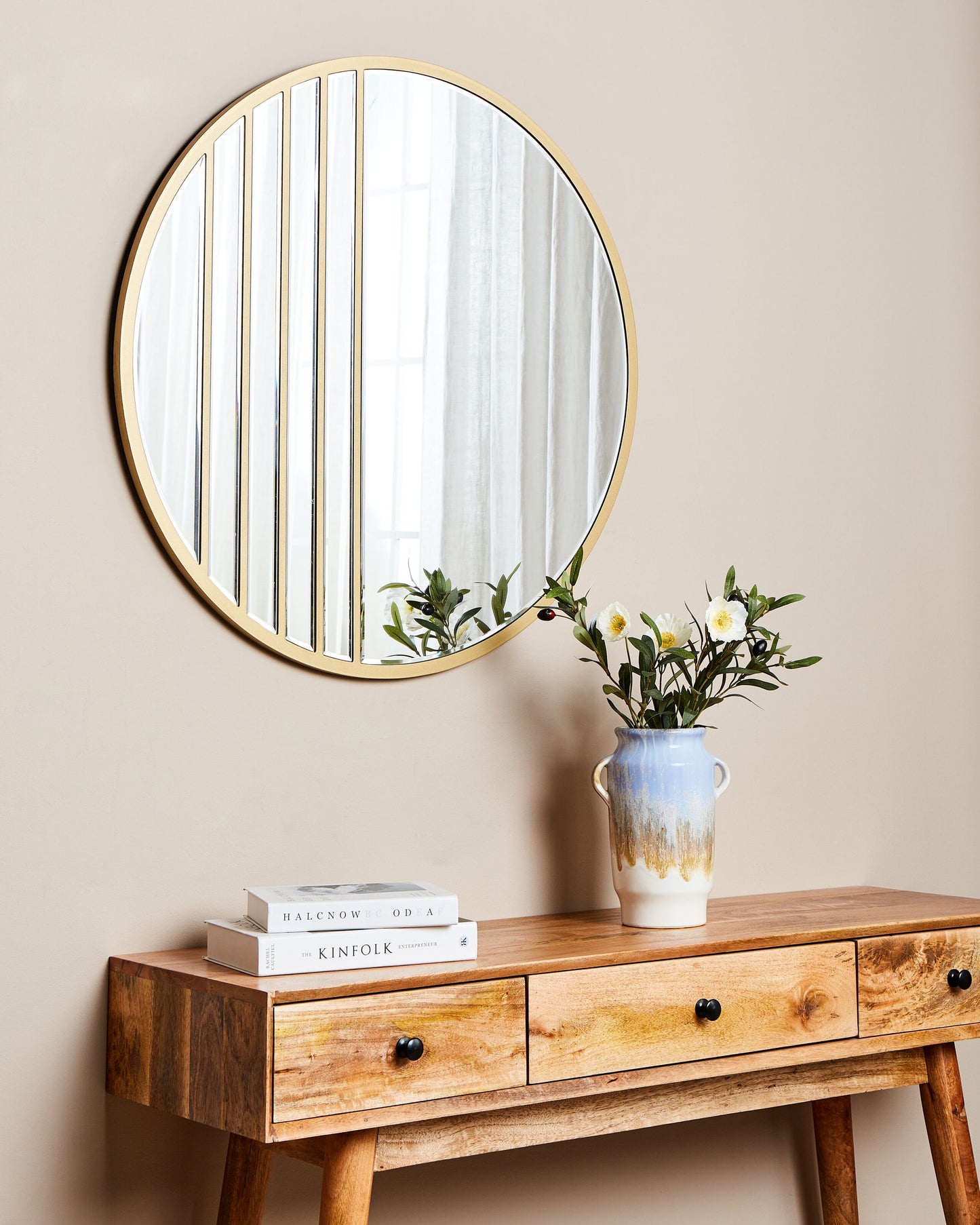 Wandspiegel COUST 80 cm 80 cm Gold