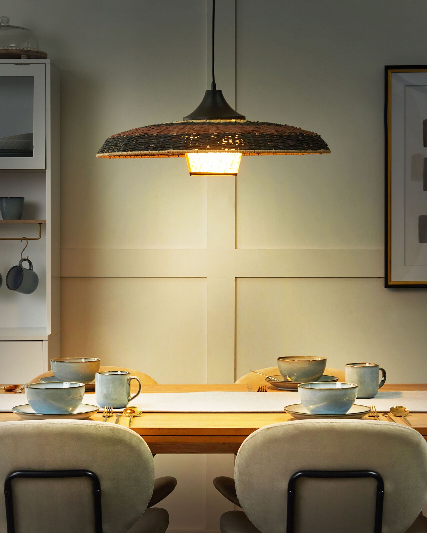 Hängelampe CUANDO Papier Bunt