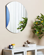 Wandspiegel CAMBRAI 80 cm 70 cm Blau