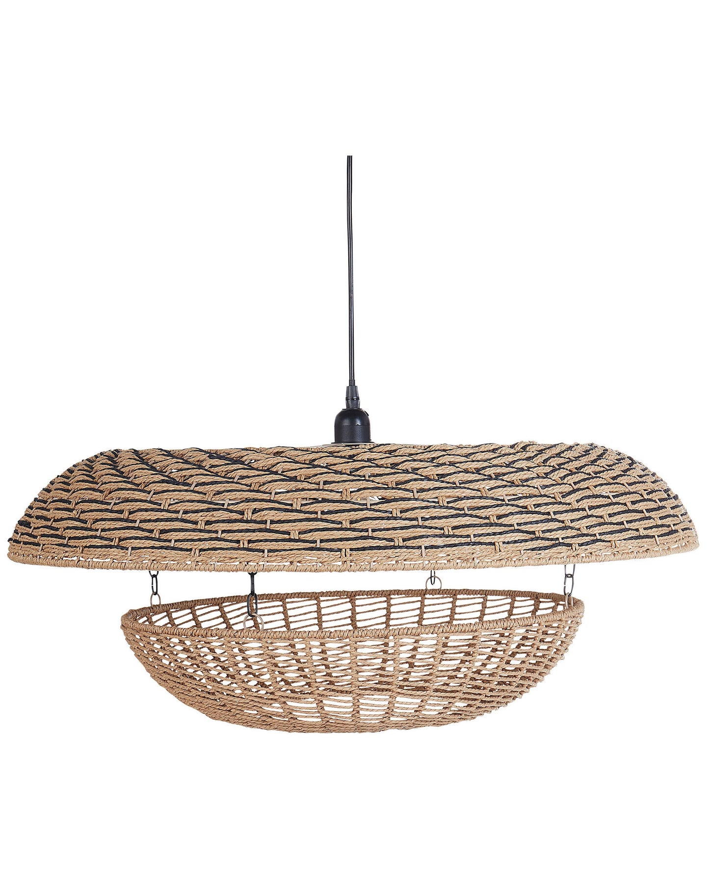 Hängelampe KIDEPO Papier Braun