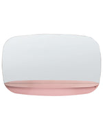 Wandspiegel mit Ablage DOSNON 80 cm 50 cm Metall Rosa
