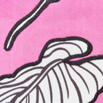 Dekokissen 2er Set MALVA Samtstoff 45 x 45 cm Rosa Blumenmuster