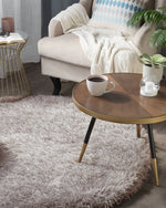 Teppich hellgrau ⌀ 140 cm Shaggy CIDE