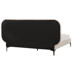 Bett mit Lattenrost Samtstoff SUZETTE 160 x 200 cm Hellbeige