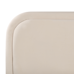 Bett mit Lattenrost Samtstoff SUZETTE 160 x 200 cm Hellbeige