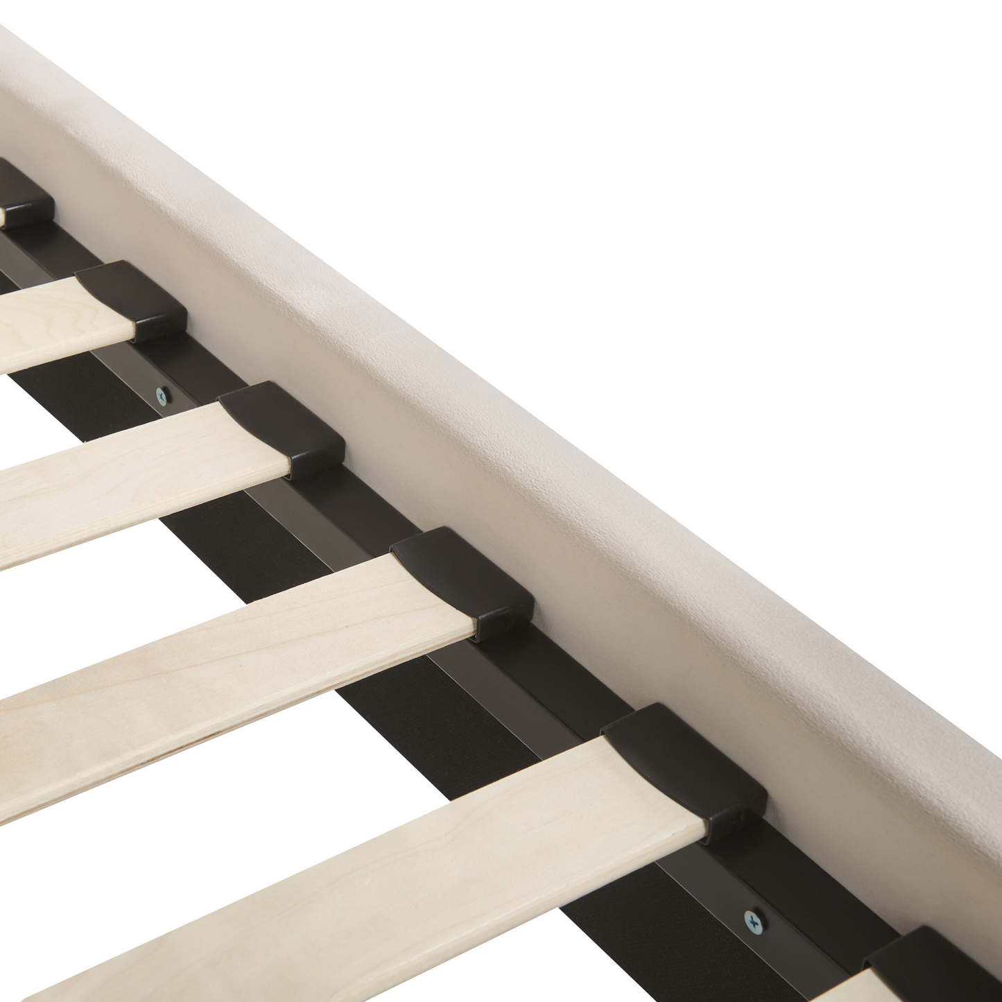 Bett mit Lattenrost Samtstoff SUZETTE 160 x 200 cm Hellbeige