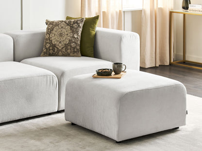 Ottomane FALSTERBO Cord Cremeweiss