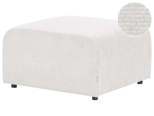 Ottomane FALSTERBO Cord Cremeweiss
