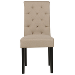 Esszimmerstuhl 2er Set Stoff Taupe MELVA