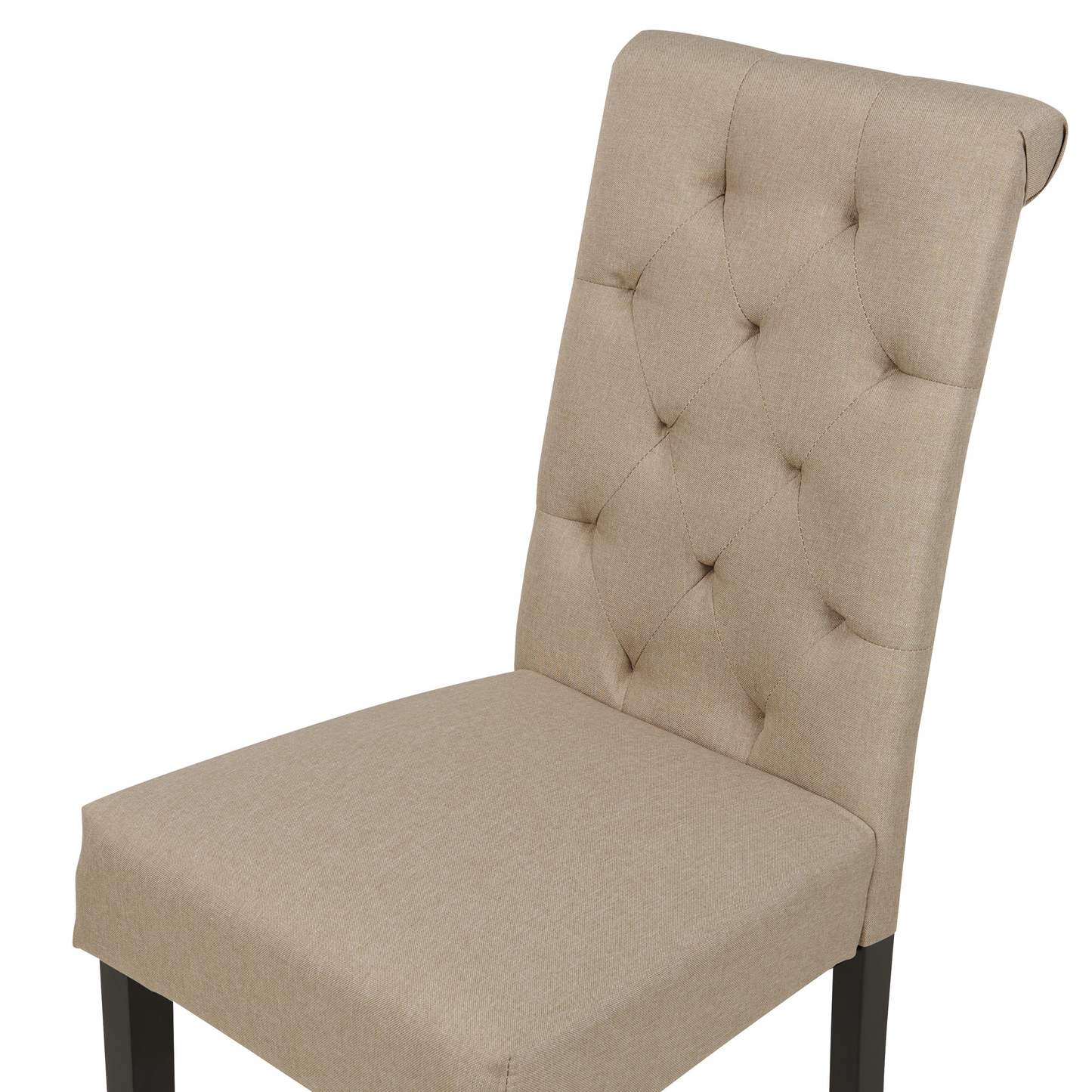 Esszimmerstuhl 2er Set Stoff Taupe MELVA