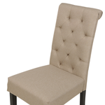 Esszimmerstuhl 2er Set Stoff Taupe MELVA