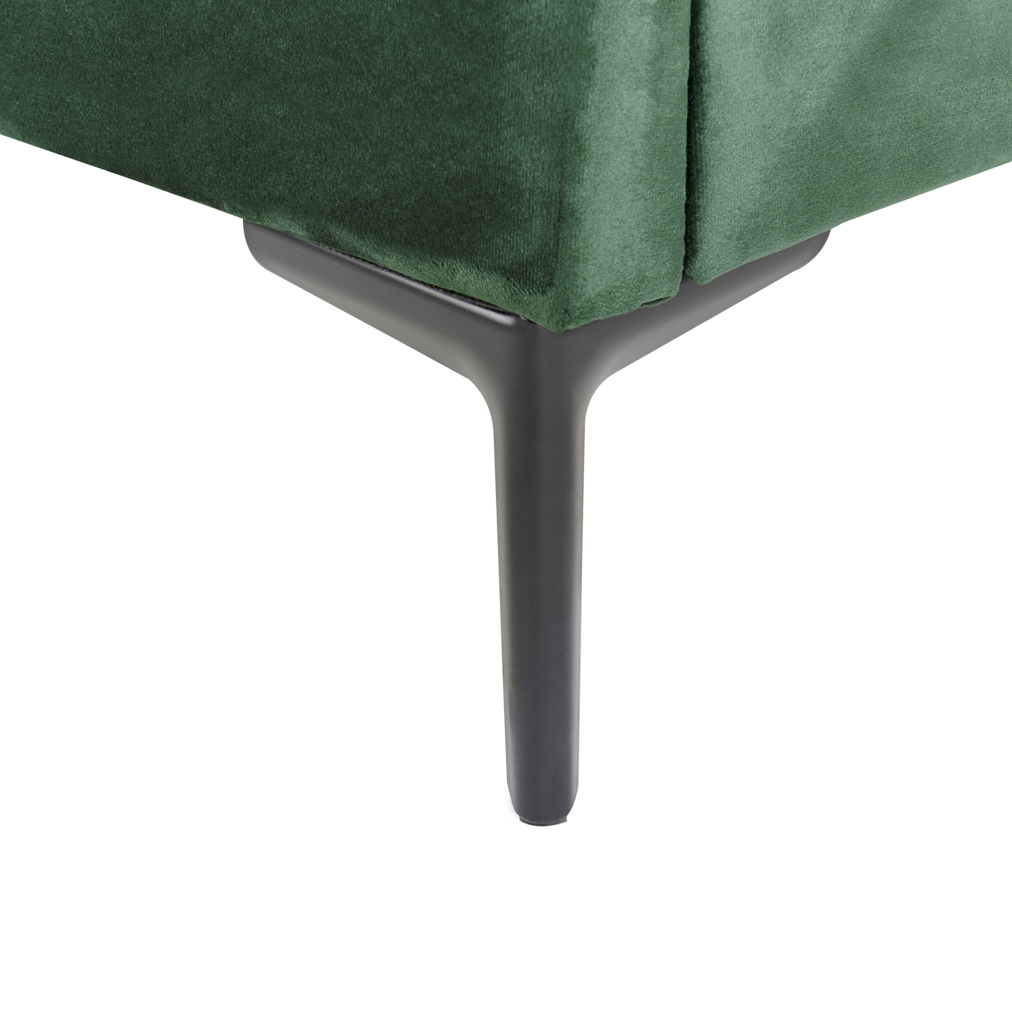 Bett mit Stauraum Samtstoff SEZANNE 140 x 200 cm Dunkelgrün