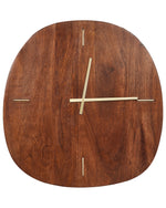 Wanduhr TAPTI 60 cm Holz Dunkelbraun