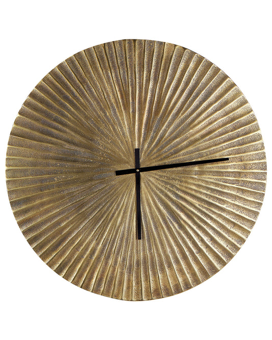 Wanduhr VAIGAI Aluminium Gold