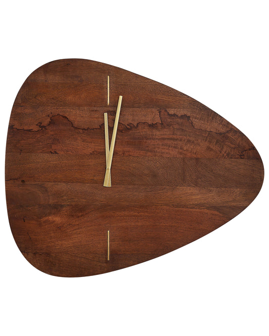 Wanduhr LOKTAK Mango Holz Dunkler Holzfarbton