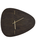 Wanduhr LOKTAK Mango Holz Schwarz