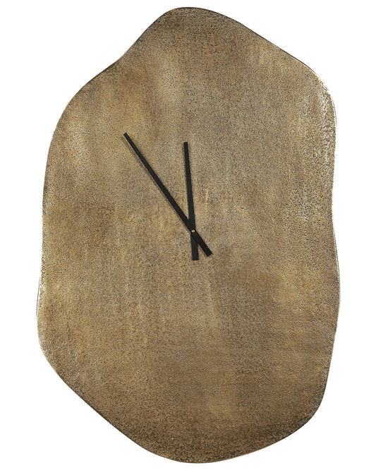 Wanduhr GANGES Aluminium Messing