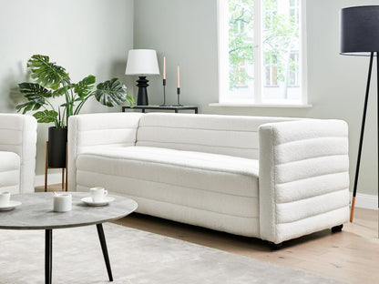 3-Sitzer Sofa Bouclé cremeweiss HOFN