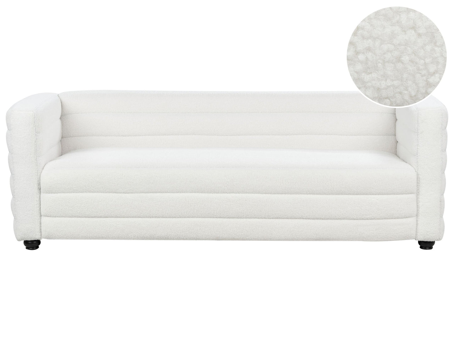 3-Sitzer Sofa Bouclé cremeweiss HOFN