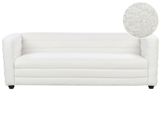 3-Sitzer Sofa Bouclé cremeweiss HOFN