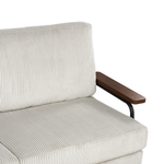3-Sitzer Sofa Cord hellgrau AKRANES