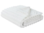 Tagesdecke RAKYA Webpelz 200 x 220 cm Weiss