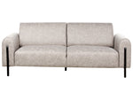 3-Sitzer Sofa Lederoptik hellgrau ASKIM