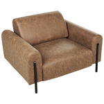Sessel ASKIM Stoff Braun