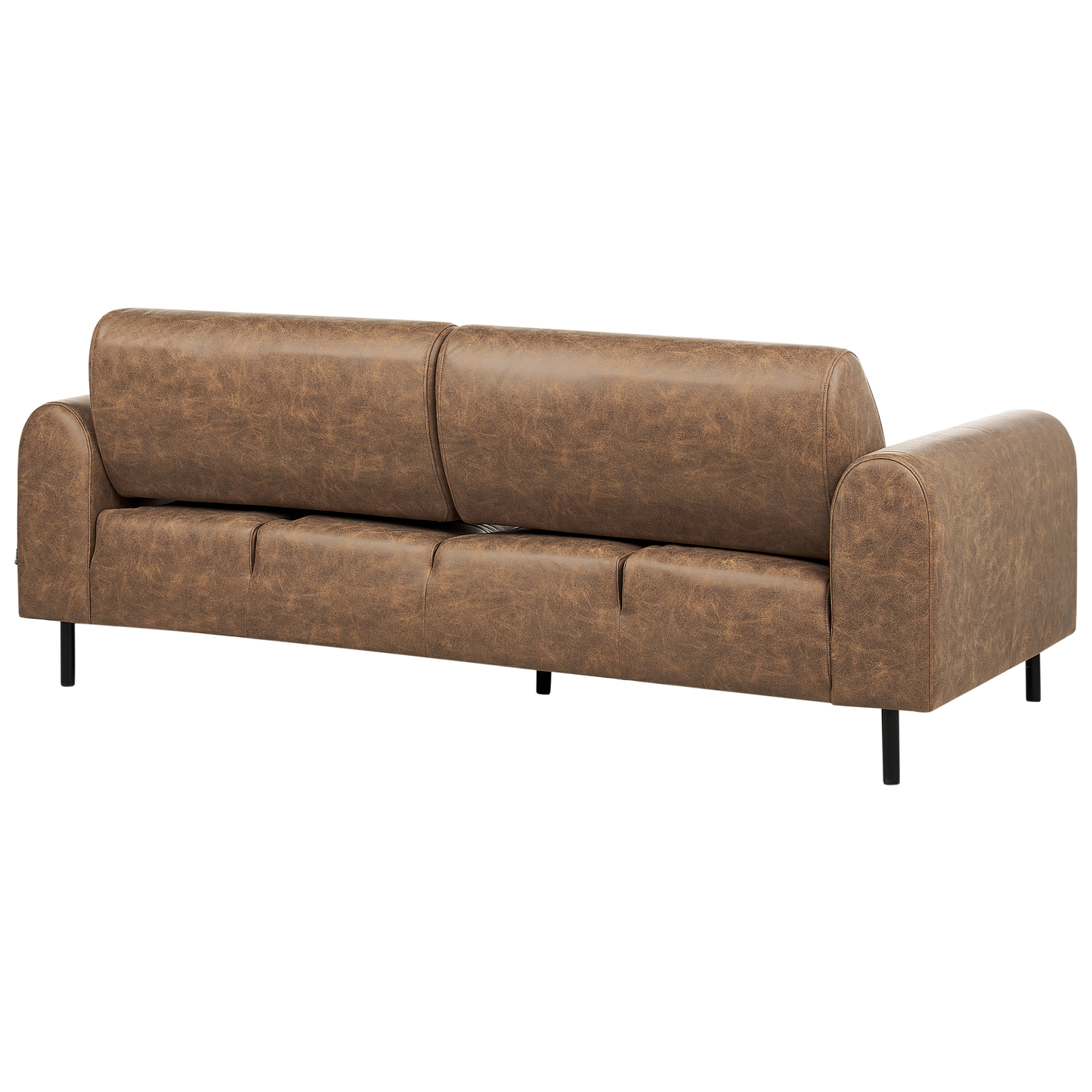 4-Sitzer Sofa Set Lederoptik braun ASKIM