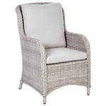 Gartenmöbel Set 6-Sitzer CASCAIS inkl. Kissen Polyrattan Beige