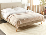 Tagesdecke DAULET Baumwolle 150 x 200 cm Hellbeige