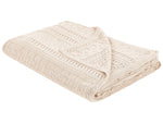 Tagesdecke DAULET Baumwolle 150 x 200 cm Hellbeige