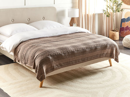 Tagesdecke DAULET Baumwolle 150 x 200 cm Braun