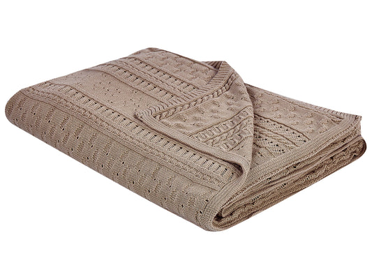 Tagesdecke DAULET Baumwolle 150 x 200 cm Braun