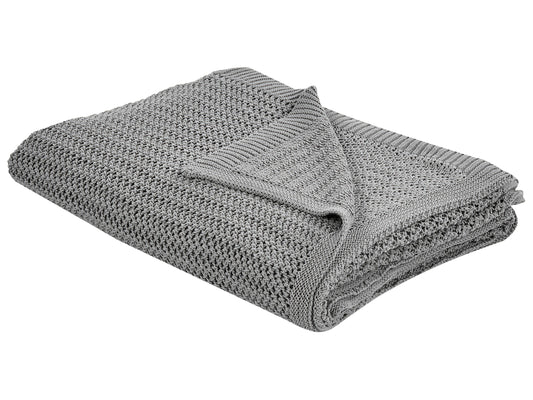 Tagesdecke ILEN Baumwolle 150 x 200 cm Grau