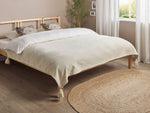 Tagesdecke KAZY Baumwolle 150 x 200 cm Beige