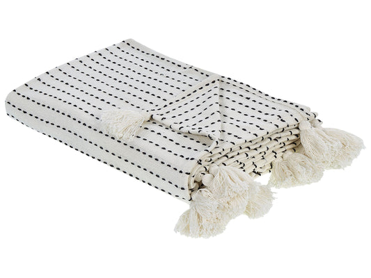 Tagesdecke MODAR Baumwolle 200 x 220 cm Cremeweiss