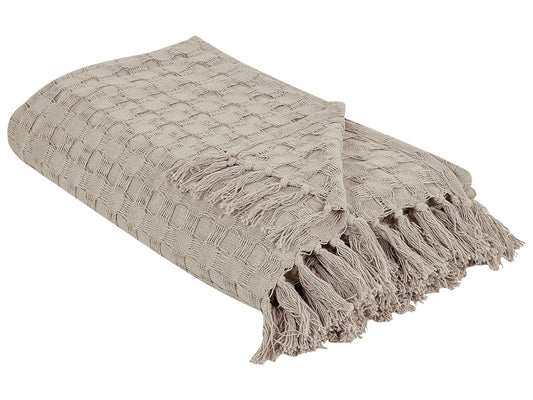 Tagesdecke BERE Baumwolle 150 x 200 cm Taupe