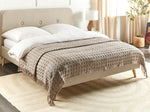Tagesdecke BERE Baumwolle 200 x 220 cm Taupe