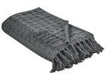 Tagesdecke BERE Baumwolle 150 x 200 cm Dunkelgrau