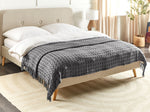 Tagesdecke BERE Baumwolle 200 x 220 cm Dunkelgrau