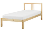 Bett mit Lattenrost Kiefernholz VANNES 90 x 200 cm Hellbraun